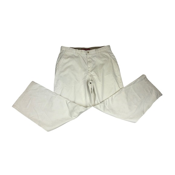Tommy Hilfiger Other - Tommy Hilfiger Mens Vintage 04 Wide Leg Chinos‎ Cream Off-White 36x32 Y2K Baggy